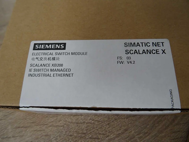 Siemens - simatic net scalance x xb208 - electrical switch module - afbeelding 2 van  4