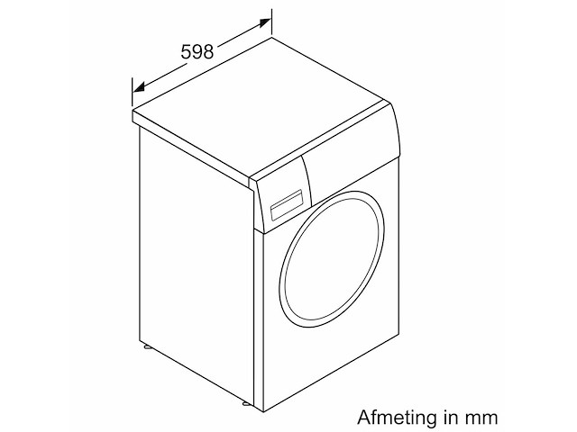Siemens - vrijstaand 9 kg - wm16w472fg - wasmachine - afbeelding 2 van  5