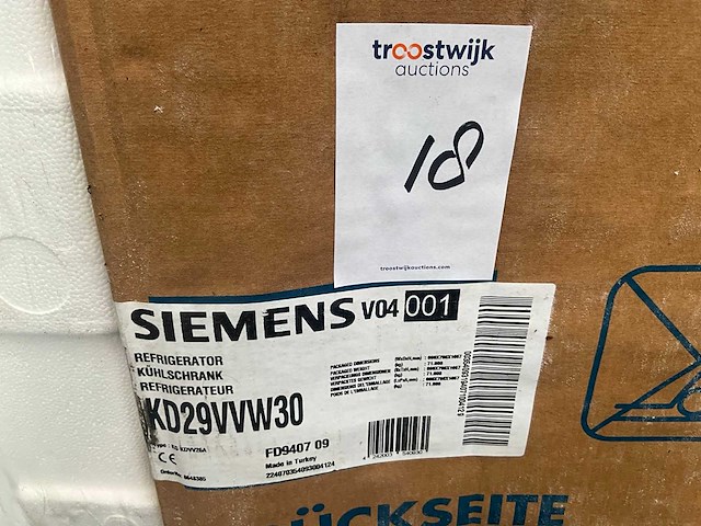 Siemens - vrijstaande koelkast - kd29vvw30 - koelkast - afbeelding 1 van  3