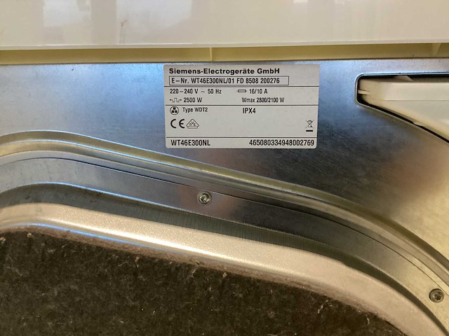 Siemens - wasdroger - wt46e300nl - afbeelding 5 van  7