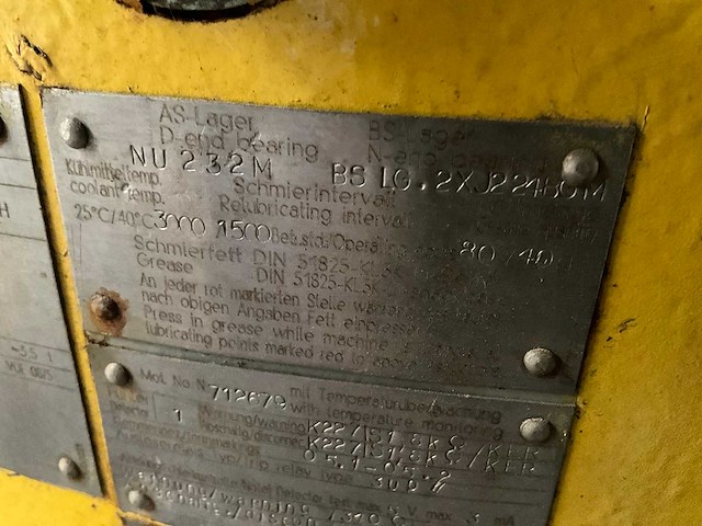 Siemens 1ht3 459 hoogspanning elektromotor - afbeelding 6 van  10
