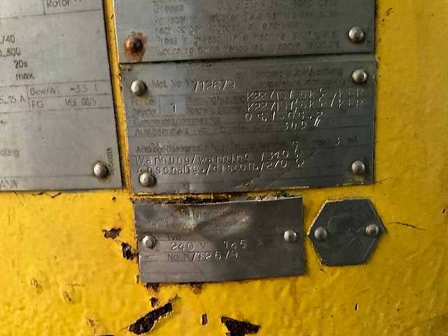Siemens 1ht3 459 hoogspanning elektromotor - afbeelding 7 van  10