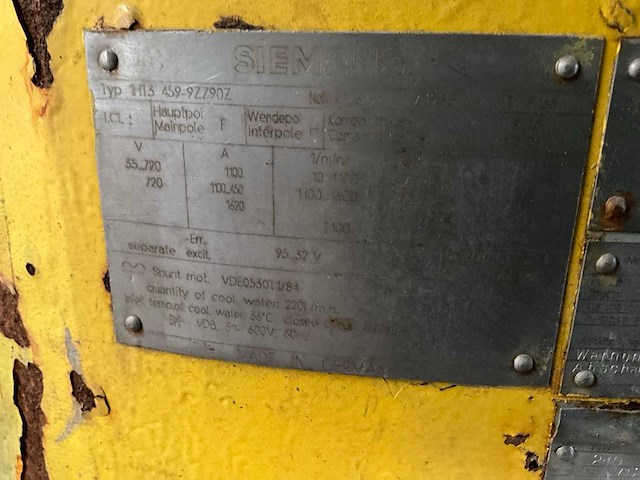 Siemens 1ht3 459 hoogspanning elektromotor - afbeelding 4 van  5