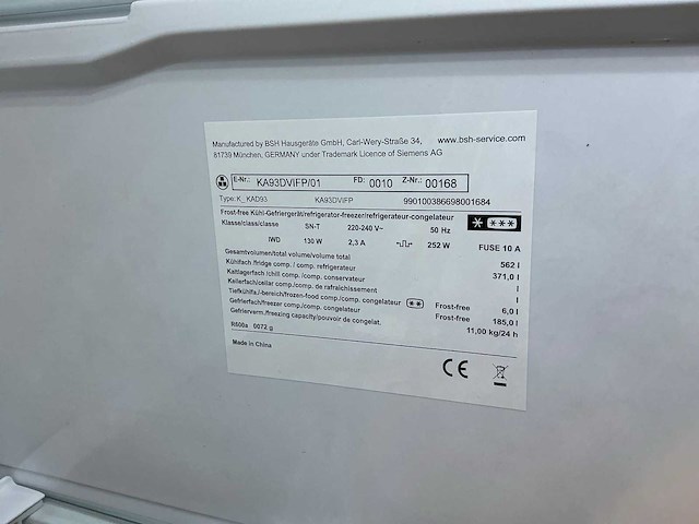 Siemens 2-deurs koelkast - afbeelding 5 van  6