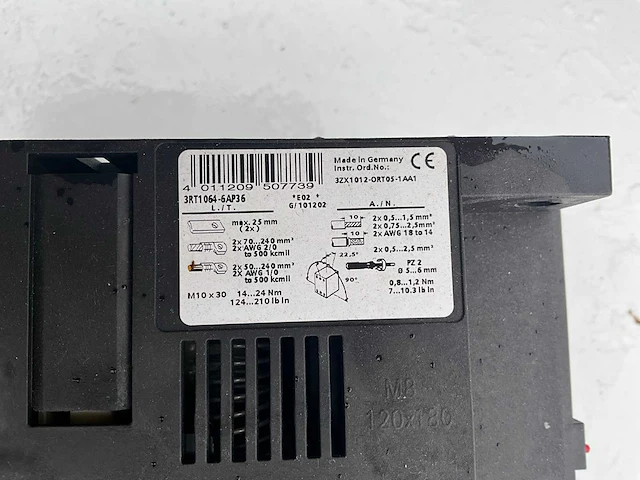 Siemens 3rt1064-6ap36 contactor - afbeelding 6 van  6