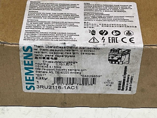 Siemens 3ru2116-1ac1 thermische overbelastingsrelai (5x) - afbeelding 5 van  5