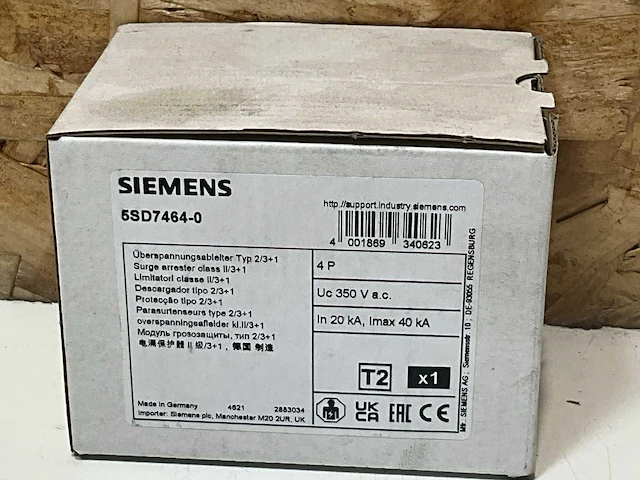 Siemens 5sd7464-0 overspanningsbeveiliging - afbeelding 3 van  3