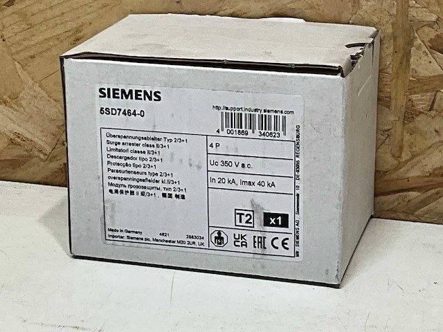 Siemens 5sd74640 overspanningsbeveiliging 4p in 20ka - afbeelding 2 van  4