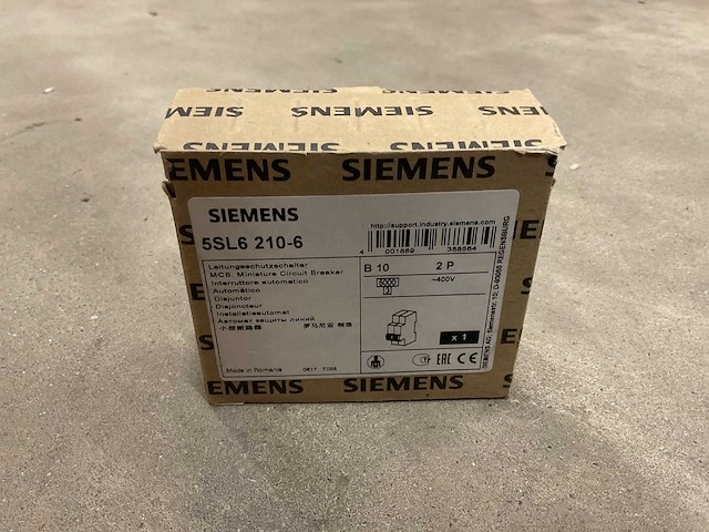 Siemens 5sl6 210-6 installatieautomaat - afbeelding 2 van  2