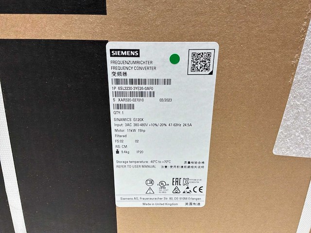 Siemens 6sl3230-3ye26-0af0 frequentieregelaar - afbeelding 10 van  10