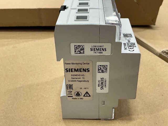 Siemens 7kt1666 laadpaal en energiedistributie kwh meter (1680x) - afbeelding 4 van  6
