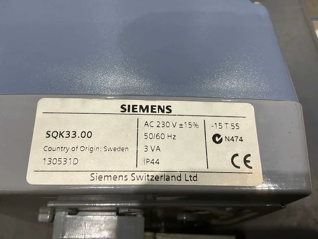 Siemens acvatix sqk33.00 siemens acuator (2x) - afbeelding 4 van  5