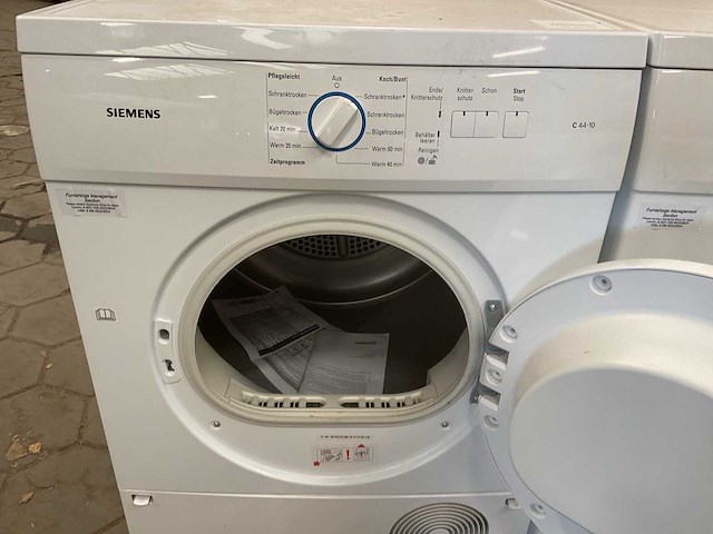 Siemens c 44-10 wasdroger (2x) - afbeelding 7 van  9