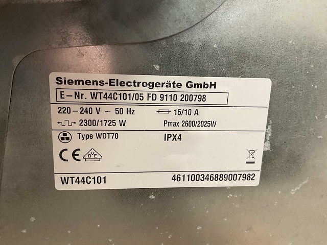 Siemens c 44-10 wasdroger (2x) - afbeelding 7 van  11