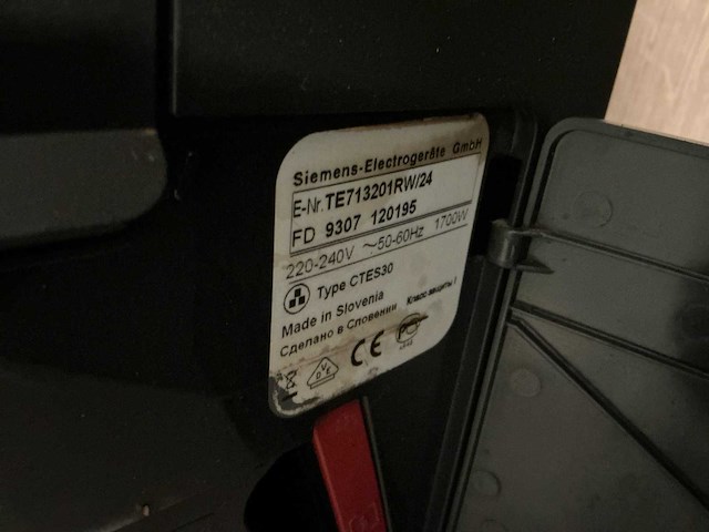 Siemens ctes30 koffie- & espressomachine - afbeelding 3 van  3