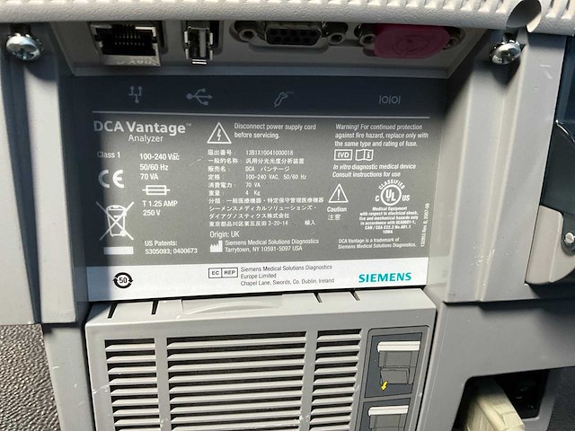 Siemens dca vantage analyzer analytische apparatuur (3x) - afbeelding 8 van  8