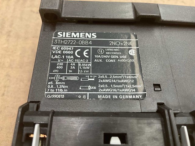 Siemens electromagnetic relay - afbeelding 5 van  5