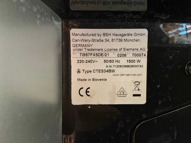 Siemens eq.9 plus (ti957fx5de/21) koffie- & espressomachine - afbeelding 4 van  5