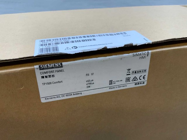 Siemens hmi touch simatic tp 1500 comfort touchscreen besturingsscherm - ongebruikt - afbeelding 6 van  6