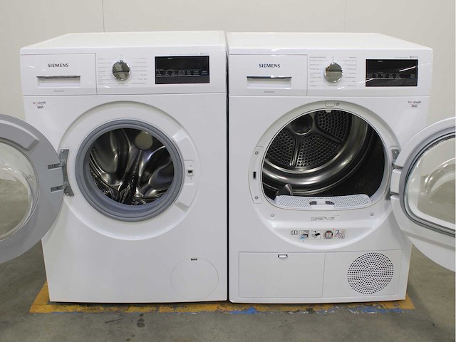 Siemens iq300 isensoric aquastop iqdrive extraklasse wasmachine & siemens iq300 isensoric extraklasse wasdroger - afbeelding 2 van  8