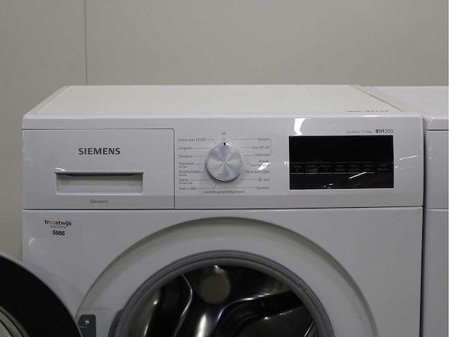 Siemens iq300 isensoric aquastop wasmachine & siemens iq500 isensoric selfcleaning condenser wasdroger - afbeelding 3 van  8
