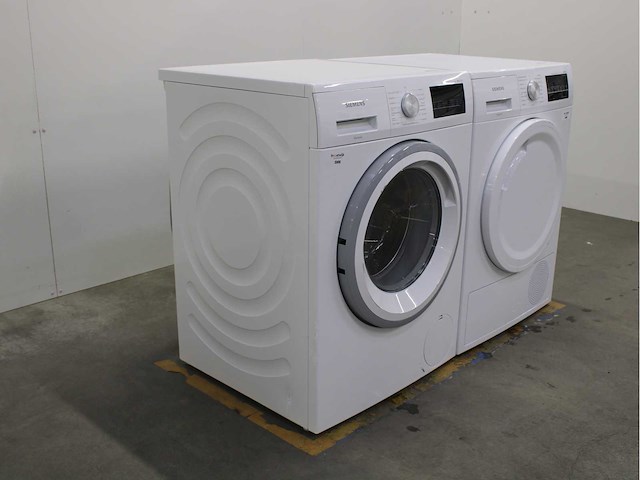 Siemens iq300 isensoric aquastop wasmachine & siemens iq500 isensoric selfcleaning condenser wasdroger - afbeelding 4 van  8