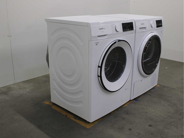 Siemens iq300 isensoric aquastop wasmachine & siemens iq500 isensoric wasdroger - afbeelding 4 van  8