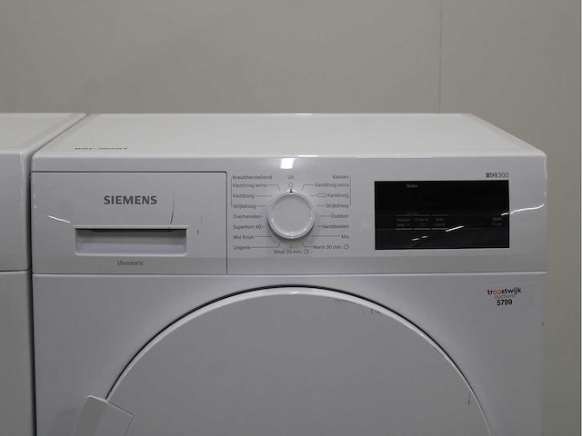 Siemens iq300 isensoric iqdrive wasmachine & siemens iq300 isensoric wasdroger - afbeelding 6 van  8