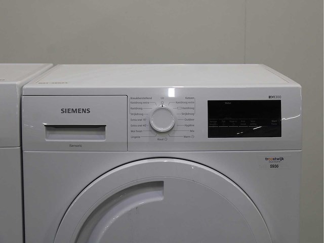 Siemens iq300 isensoric iqdrive wasmachine & siemens iq300 isensoric wasdroger - afbeelding 6 van  8