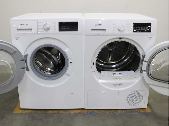 Siemens iq300 isensoric iqdrive wasmachine & siemens iq500 isensoric bestcollection wasdroger - afbeelding 2 van  8