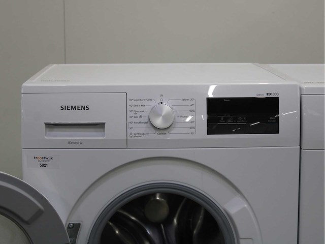Siemens iq300 isensoric iqdrive wasmachine & siemens iq500 isensoric bestcollection wasdroger - afbeelding 3 van  8