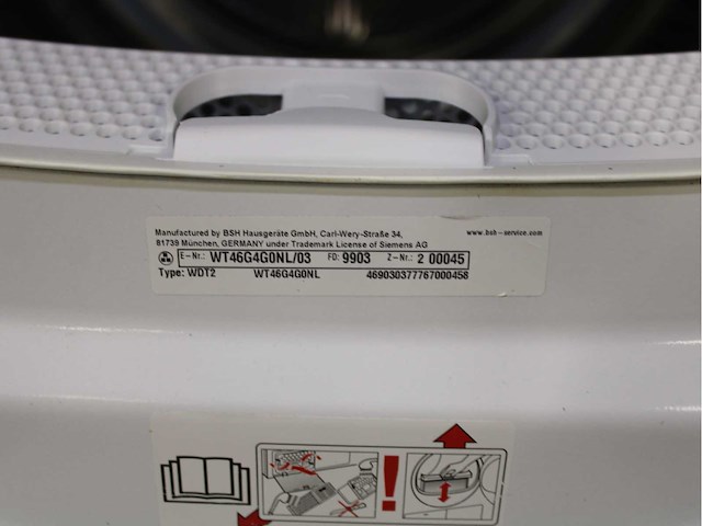 Siemens iq300 isensoric iqdrive wasmachine & siemens iq500 isensoric bestcollection wasdroger - afbeelding 8 van  8