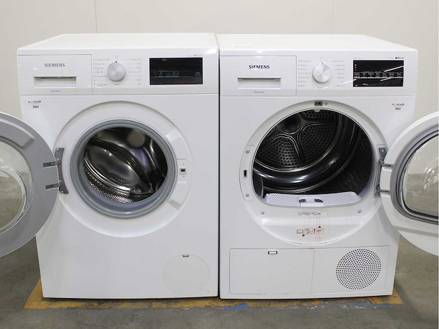 Siemens iq300 isensoric iqdrive wasmachine & siemens iq500 isensoric bestcollection wasdroger - afbeelding 2 van  8