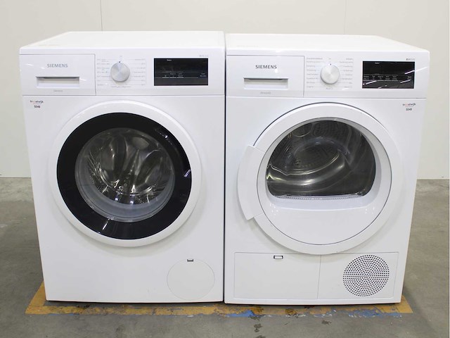 Siemens iq300 isensoric wasmachine & siemens iq300 isensoric wasdroger - afbeelding 1 van  7