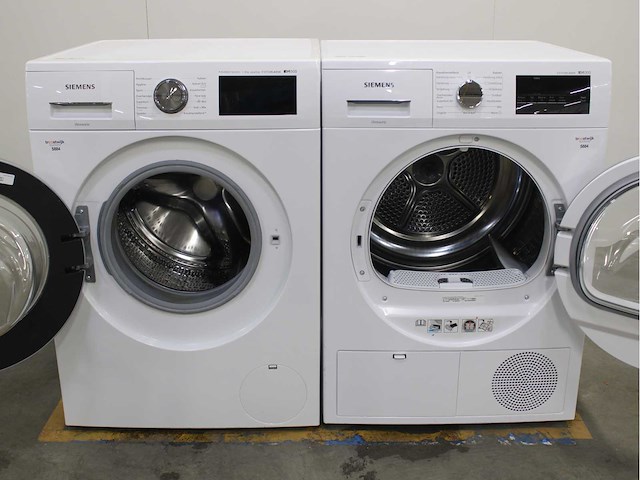 Siemens iq500 isensoric aquastop extraklasse wasmachine & siemens iq300 isensoric extraklasse wasdroger - afbeelding 2 van  8