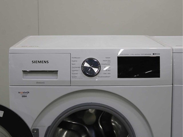 Siemens iq500 isensoric aquastop extraklasse wasmachine & siemens iq300 isensoric extraklasse wasdroger - afbeelding 3 van  8