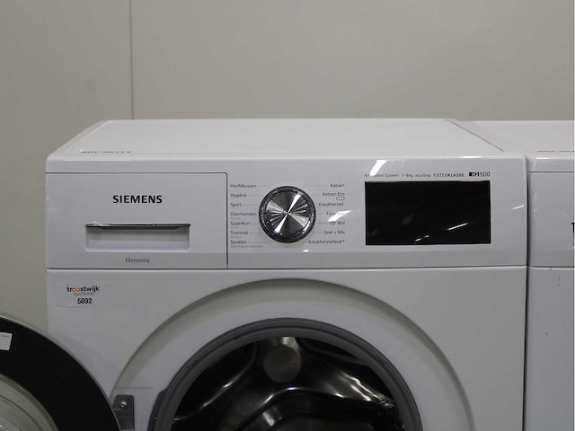 Siemens iq500 isensoric aquastop extraklasse wasmachine & siemens iq500 isensoric selfcleaning condenser extraklasse wasdroger - afbeelding 3 van  8