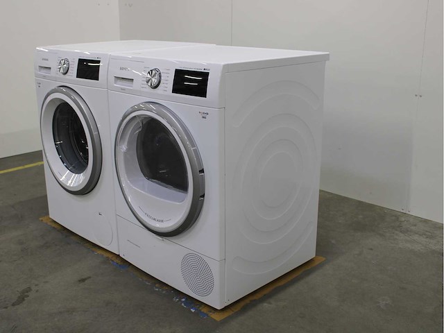 Siemens iq500 isensoric aquastop extraklasse wasmachine & siemens iq500 isensoric selfcleaning condenser extraklasse wasdroger - afbeelding 7 van  8