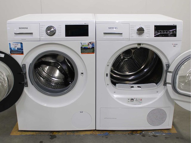 Siemens iq500 isensoric aquastop extraklasse wasmachine & siemens iq500 isensoric selfcleaning condenser extraklasse wasdroger - afbeelding 2 van  8