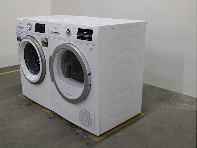 Siemens iq500 isensoric aquastop extraklasse wasmachine & siemens iq500 isensoric selfcleaning condenser extraklasse wasdroger - afbeelding 7 van  8