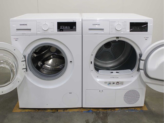 Siemens iq500 isensoric aquastop iqdrive wasmachine & siemens iq300 isensoric wasdroger - afbeelding 2 van  8