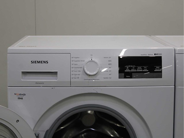 Siemens iq500 isensoric aquastop iqdrive wasmachine & siemens iq300 isensoric wasdroger - afbeelding 3 van  8