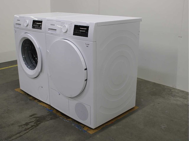 Siemens iq500 isensoric aquastop iqdrive wasmachine & siemens iq300 isensoric wasdroger - afbeelding 7 van  8