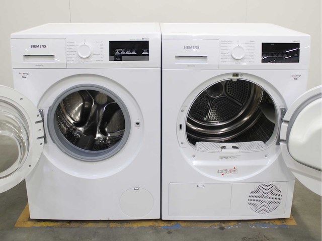 Siemens iq500 isensoric aquastop iqdrive wasmachine & siemens iq300 isensoric wasdroger - afbeelding 2 van  8