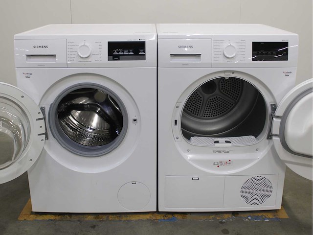 Siemens iq500 isensoric aquastop iqdrive wasmachine & siemens iq300 isensoric wasdroger - afbeelding 2 van  8