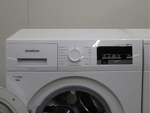 Siemens iq500 isensoric aquastop iqdrive wasmachine & siemens iq300 isensoric wasdroger - afbeelding 3 van  8