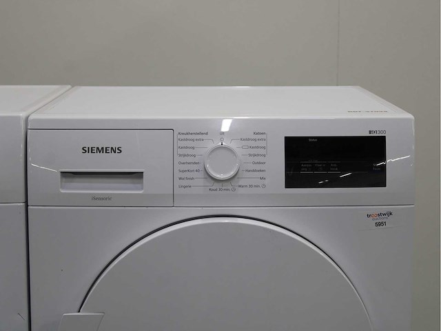 Siemens iq500 isensoric aquastop iqdrive wasmachine & siemens iq300 isensoric wasdroger - afbeelding 5 van  7