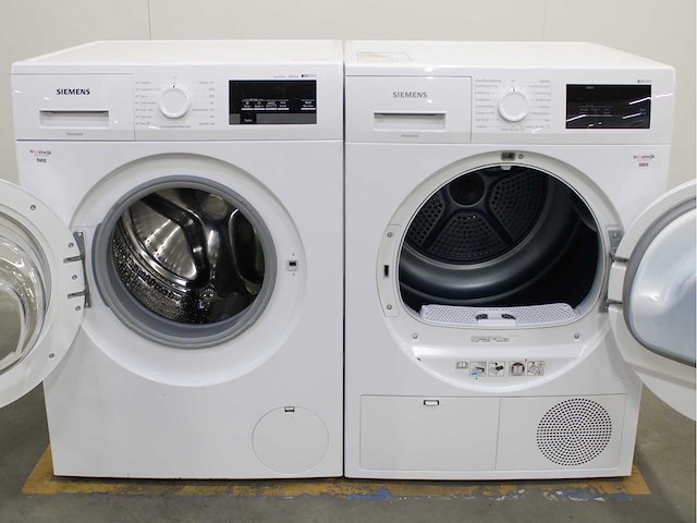 Siemens iq500 isensoric aquastop iqdrive wasmachine & siemens iq300 isensoric wasdroger - afbeelding 2 van  7