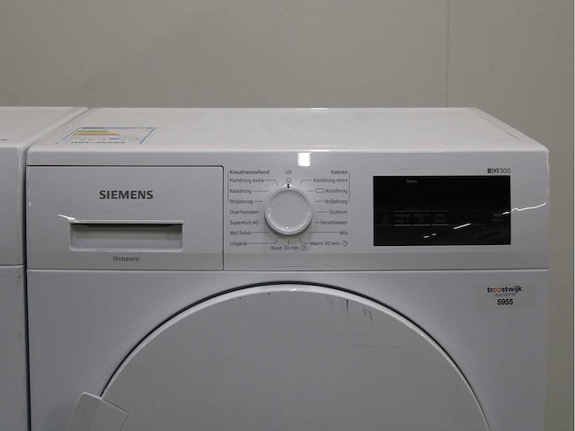 Siemens iq500 isensoric aquastop iqdrive wasmachine & siemens iq300 isensoric wasdroger - afbeelding 6 van  7