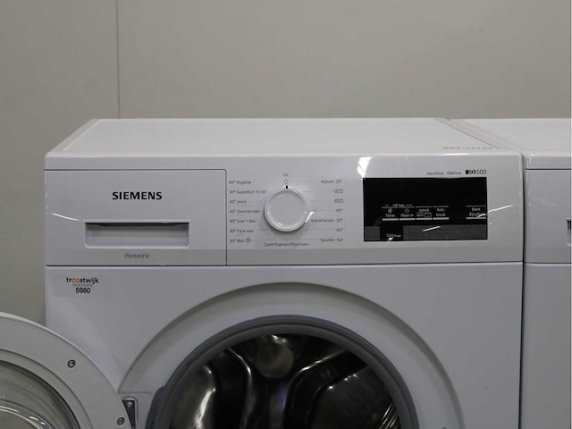 Siemens iq500 isensoric aquastop iqdrive wasmachine & siemens iq300 isensoric wasdroger - afbeelding 3 van  8